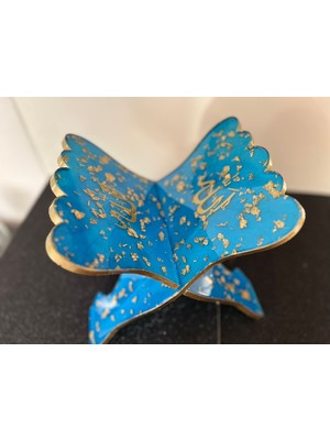 Nova Vita Kur’an-Kerim Rahlesi Mavi ve Altın Taşlı Kitap Okuma Standı Yasin Şerif Boy