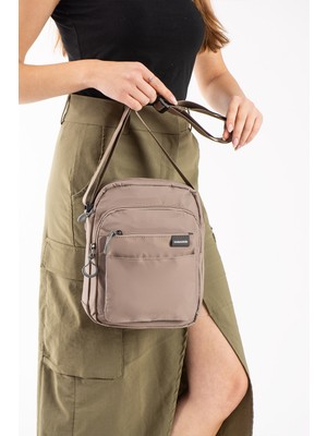 Sanmorris Su Geçirmez Krinkıl Kumaş 5 Bölmeli Unisex Çapraz Omuz Çantası