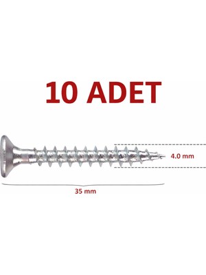 Dekurt 4.0X35 mm Sunta Çivisi 10 Adet