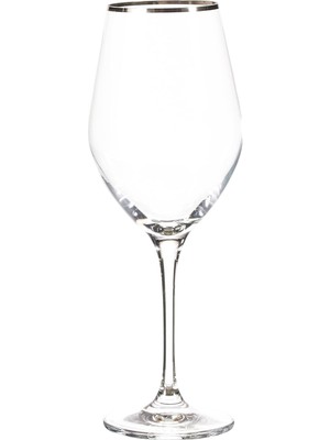 Braventa Collection Chakra Chamonix Beyaz Şarap Kadehi Silver