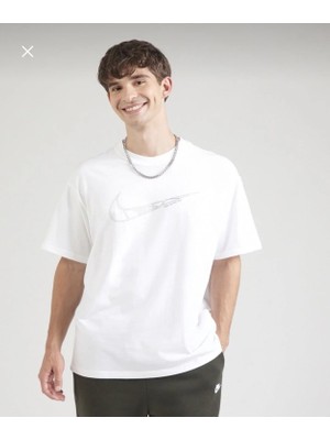 Nike Tee Fw Connect Bol Kalıp Beyaz Erkek T-Shirt HJ0746-100