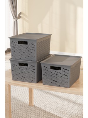 Deyhome Seul 4 Litre Saklama Organizer Kutusu | Çok Amaçlı Düzenleyici | 27,5 x 18 x 12 cm