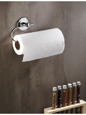 Braventa Collection Sas Haus Yapışkanlı Solo Havlu Kağıdı Asacağı Solo Havluluk Krom S-110
