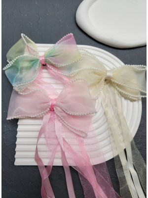 My Vintage Çift Fiyonklu 3 Adet Incili Sarkıt Toka