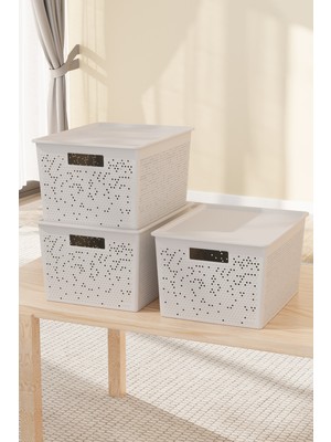 Online Home Market Deyhome Seul 4 Litre Saklama Organizer Kutusu | Çok Amaçlı Düzenleyici | 27,5 x 18 x 12 cm