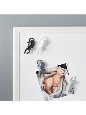 Braventa Collection Arvale 4'lü Sevimli Kedi Magnet Seti | Buzdolabı Magneti Magnetcats