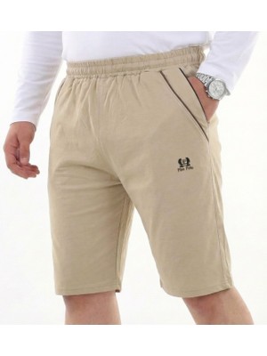 Maruf Shop Erkek Battal Beden 118-157 Kilo Arası Için Uygun Rahat Kalıp Likralı Penye Kapri