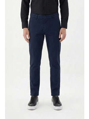 Sabri Özel Giotelli Erkek Klasik Lacivert Günlük Pantolon