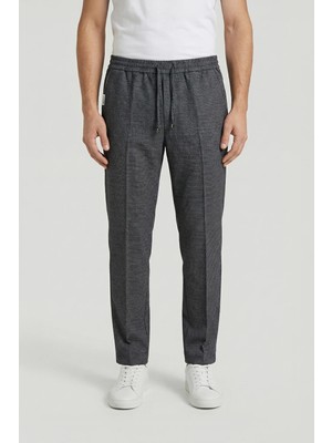 Giotelli Erkek Yün Karışımlı Klasik Gri Günlük Pantolon