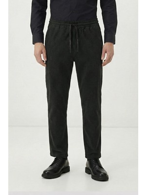 Giotelli Yeşil Dokuma Kumaş Normal Bel Standart Boy Erkek Pantolon