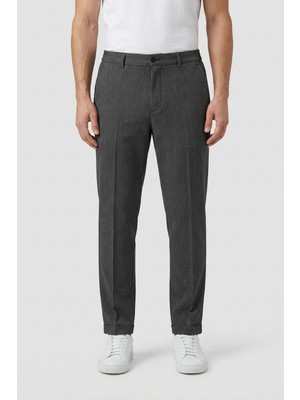 Giotelli Antrasit Dokuma Kumaş Normal Bel Erkek Pantolon