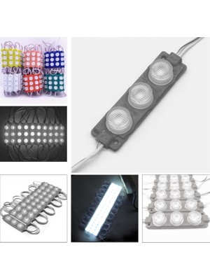 LEDBAY Modül LED 3lü Balık Gözü 12V 3W Beyaz Yapışkanlı