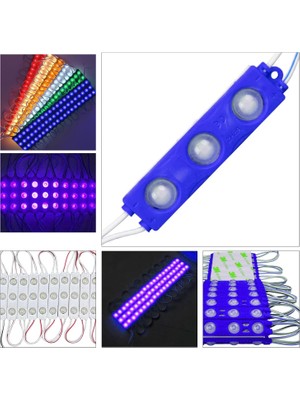 LEDBAY Modül LED 3lü 12V 1.2W Mavi Yapışkanlı