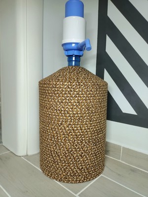 Sarda Hasır Ip Kaplamalı Doğal ve Şık Damacana Kılıfı - Örtüsü