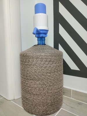 Sarda Hasır Ip Kaplamalı Doğal ve Şık Damacana Kılıfı - Örtüsü