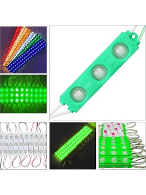 LEDBAY Modül LED 3lü 12V 1.2W Yeşil Yapışkanlı