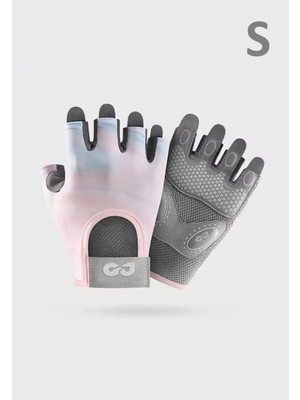 SkyWheel Terletmeyen Yarım Parmak Fitness Yoga Pilates Avuç İçi Kaymaz Silikon Spor Eldiven