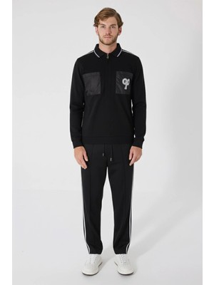 Sabri Özel Giotelli Erkek Siyah Premium Eşofman Takımı