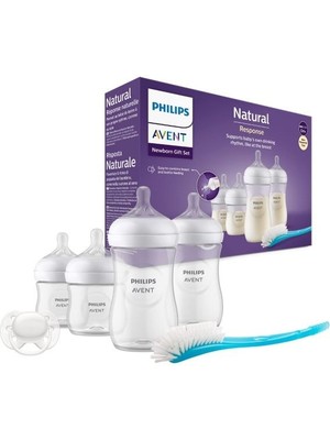 Philips Avent Natural Response 260 ml Biberon Hediye Seti Şeffaf Polipropilen Malzeme ile 1 Adet