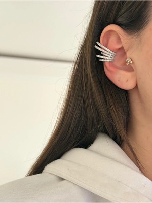 14K Çelik Üzeri Altın Kaplama Özel Seri Kıkırdak Küpe