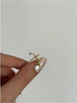 14K Çelik Üzeri Altın Kaplama Özel Seri Kıkırdak Küpe