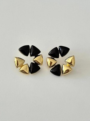 14K Mineli Altın Kaplama Renkli Küpe