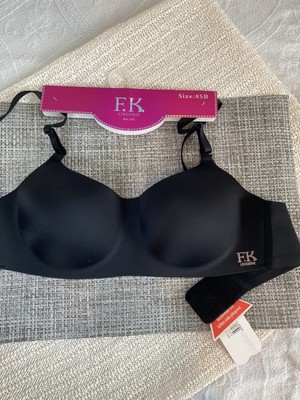 F.k Lazer Kesim Desteksiz Siyah Sütyen