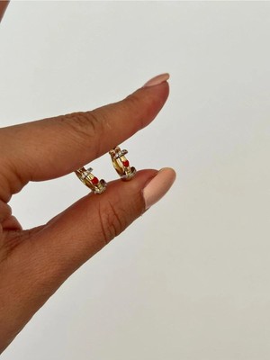 14K Çelik Üzeri Altın Kaplama Miniman Küpe