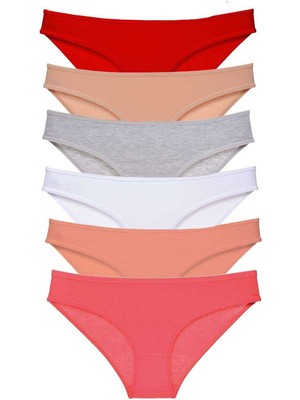 Royaleks 6 Adet Süper Eko Set Likralı Kadın Slip Külot Renk 5