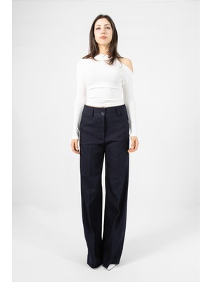 La Pante Kadın Pantolon Palazzo Pantolon Geniş Paça Likralı Bol Paça Rahat