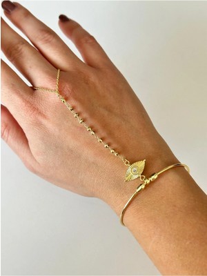 Çelik Göz Detaylı Şahmeran Bileklik