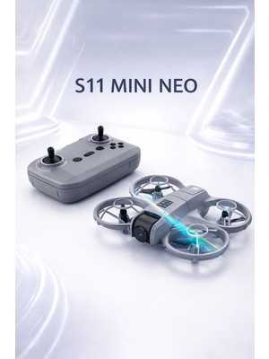 Rose Teknoloji S11 Mini Neo Headless Modlu Optik Akış Sabitleme LED Işıklı 2 Bataryalı Engelden Kaçınma Özellikli Drone