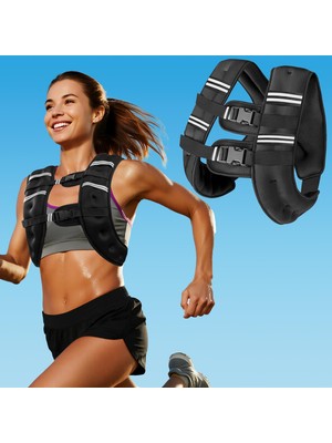 Kadın ve Erkek Ağırlık Yeleği 5kg – Antrenman, Güç Çalışması, Koşu, Fitness, Kas Gelişimi ve Kilo Verme