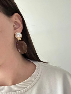 Inci Detaylı Mng Akrilik Küpe