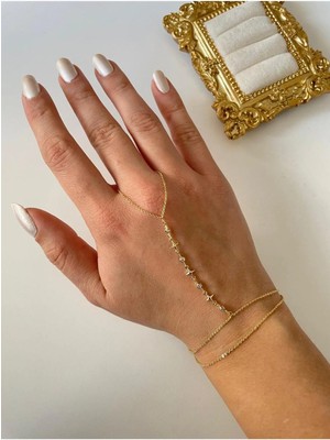 Charmist 14K Çelik Üzeri Altın Kaplama Şahmeran Zarif Aksesuar Göz Alıcı Zirkon Taş Detaylarıyla