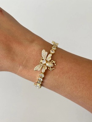 14K Çelik Üzeri Altın Kaplama Özel Seri Arı Bileklik