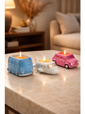 Dolce Sevimli Araçlar Kap Içi Mum Set3 ( 3 Lü Set )