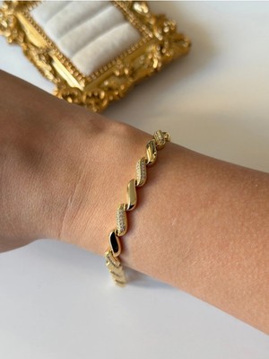 Çelik Özel Seri Zirkon S Bileklik