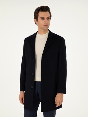 Cacharel Erkek Lacivert Slim Fit Palto 50304686-VR033