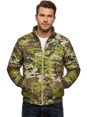 Single Sword Suya Dayanıklı Kolları Çıkabilen  Kamuflaj Pilot Mont