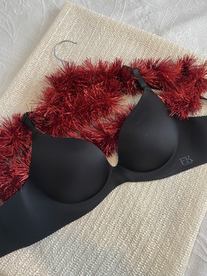 F.k Lazer Kesim Destekli Siyah Sütyen