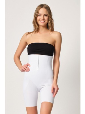 Beruflic Beyaz Mı Angel 2832 Yüksek Bel Balen Destekli Agraflı Lazer Korse