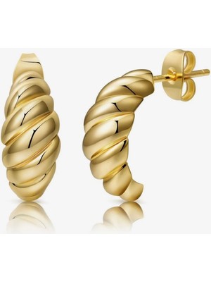 Çelik Vintage Burgun Küpe