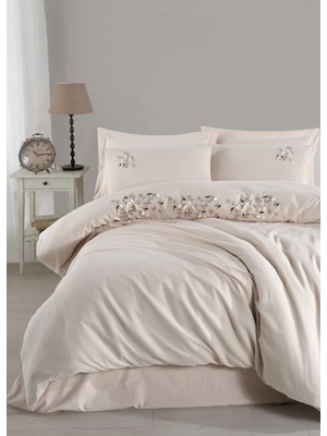 Şaheser Home Collection Zenda Nakışlı Nevresim Takımı, %100 Pamuk Kumaş, 6 Parça Çift Kişilik Nevresim Seti