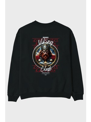 Ankhises Thor 2 Arka Baskılı Oversize Sweatshirt Erkek Kadın Unisex