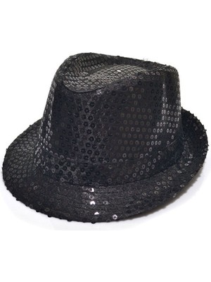 Ne Verelim Size Payetli Çocuk Şapkası Siyah Renk