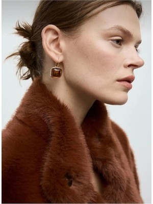 Çelik Mng Kahve Bety Küpe