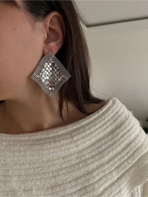 Çelik Vintage Pulin Küpe