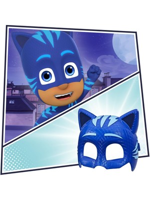 Zenviva Pijamaskeliler Mavi Kedi Çocuk  Maskesi