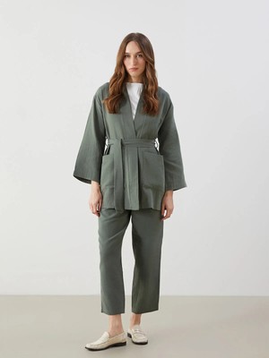 Lc Waikiki Yeni Sezon Beli Lastikli Düz Müslin Kadın Pantolon